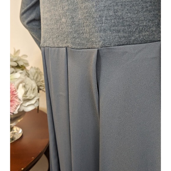 DG2 Diane Gilman Hi-Low Top w/Pleated Back Flowy Dramatic 3/4 Sleeve Size Small - Picture 10 of 12